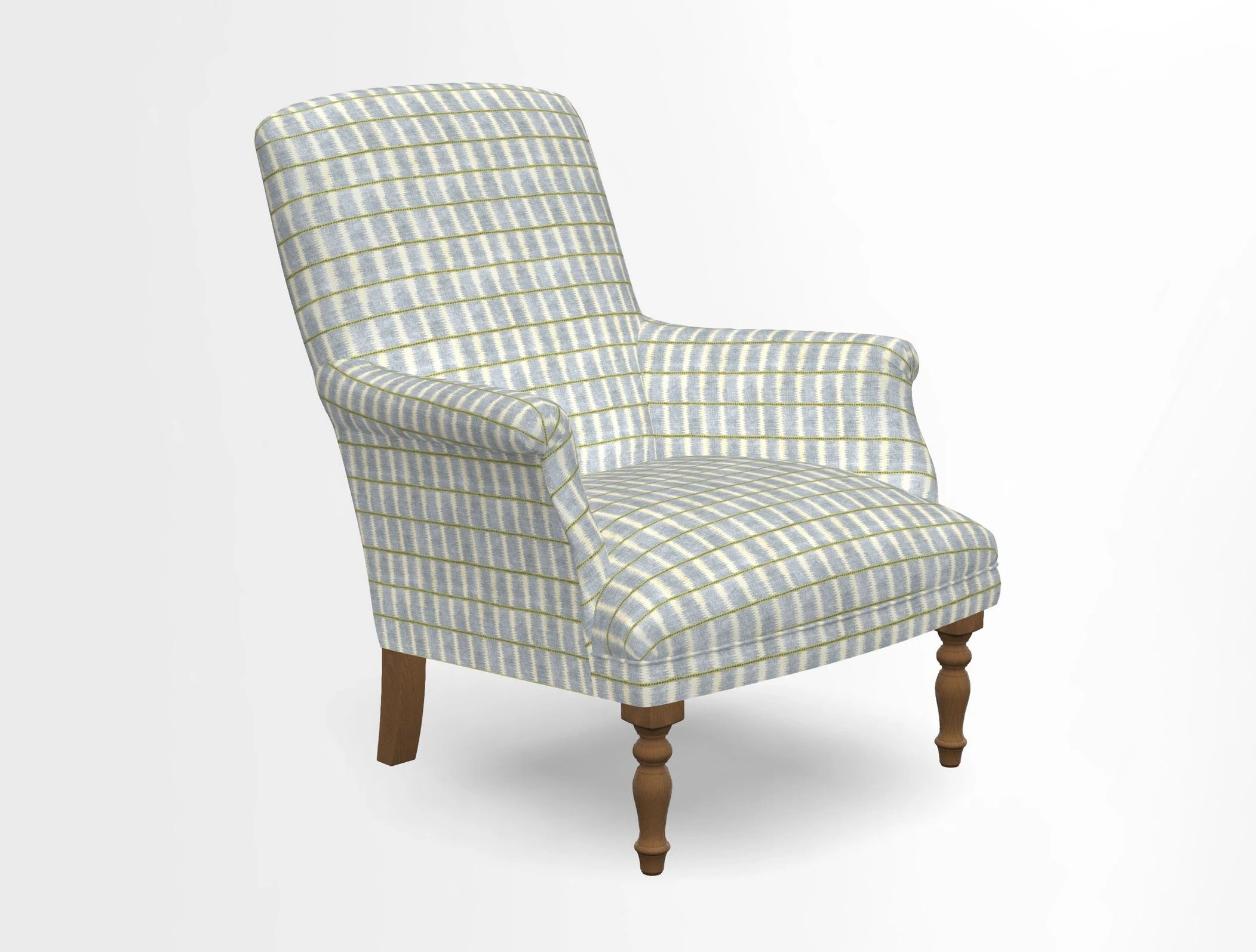 Snape chair in Frond Stripe Small Berry