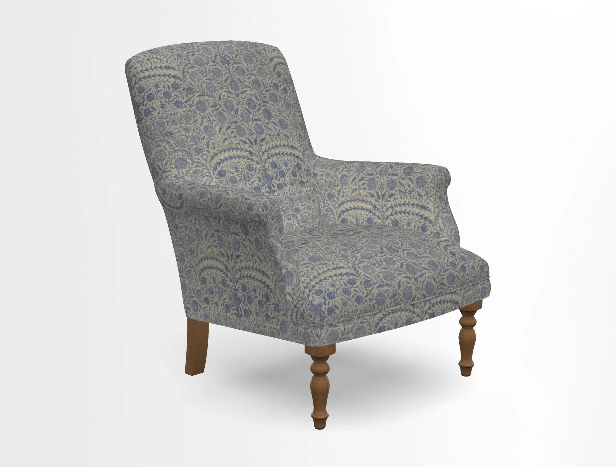 Snape chair in Frond Stripe Small Berry