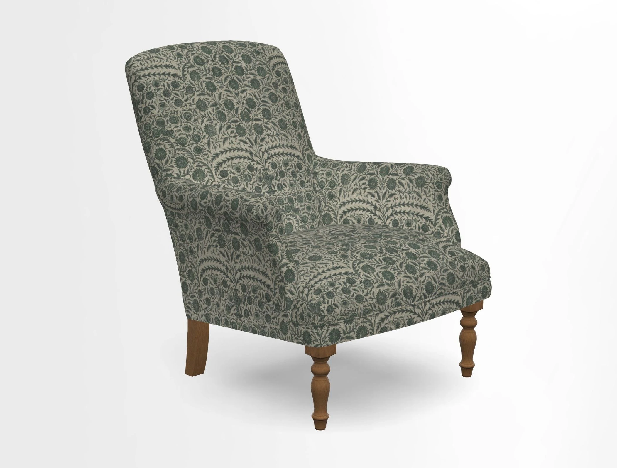 Snape chair in Frond Stripe Small Berry