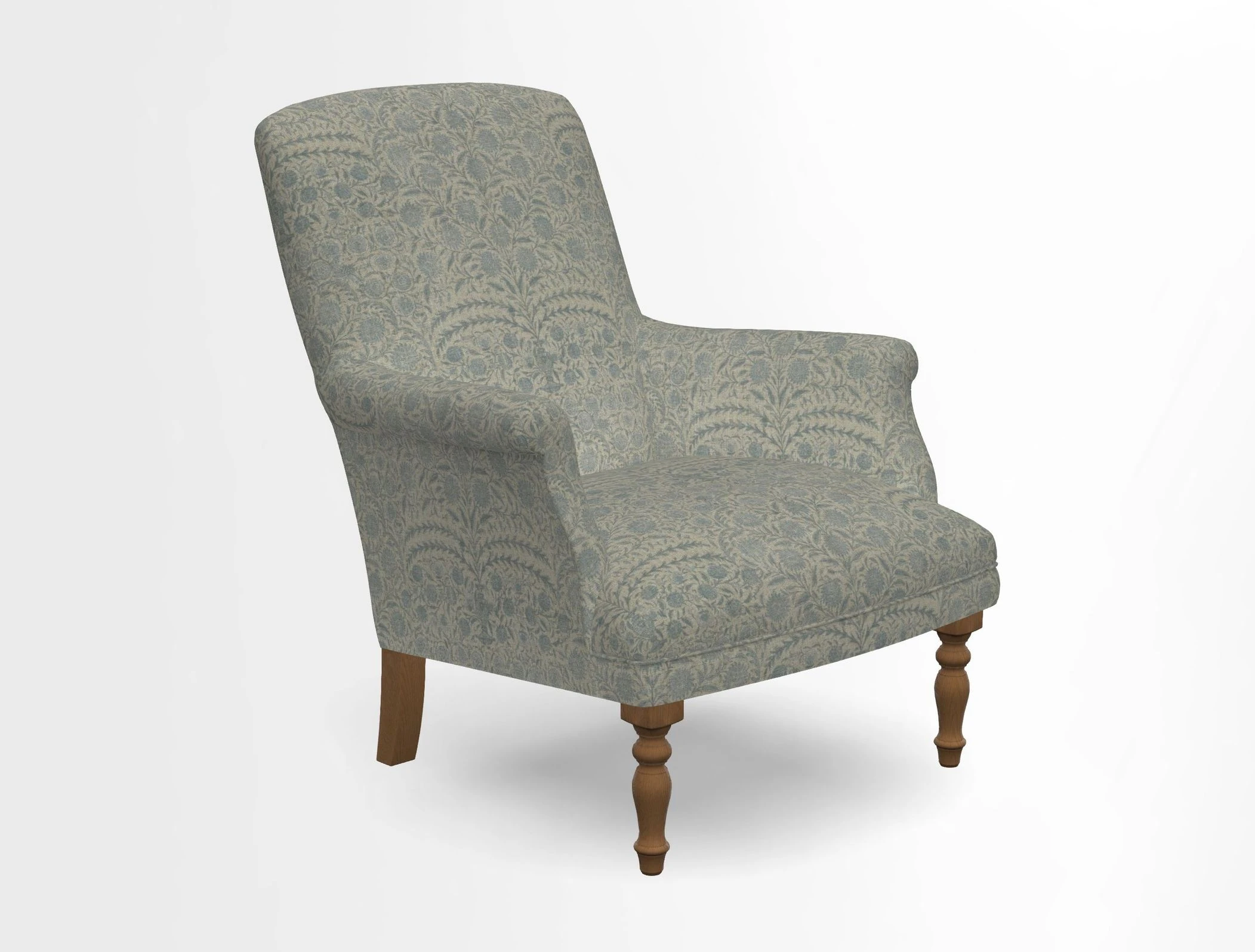 Snape chair in Frond Stripe Small Berry