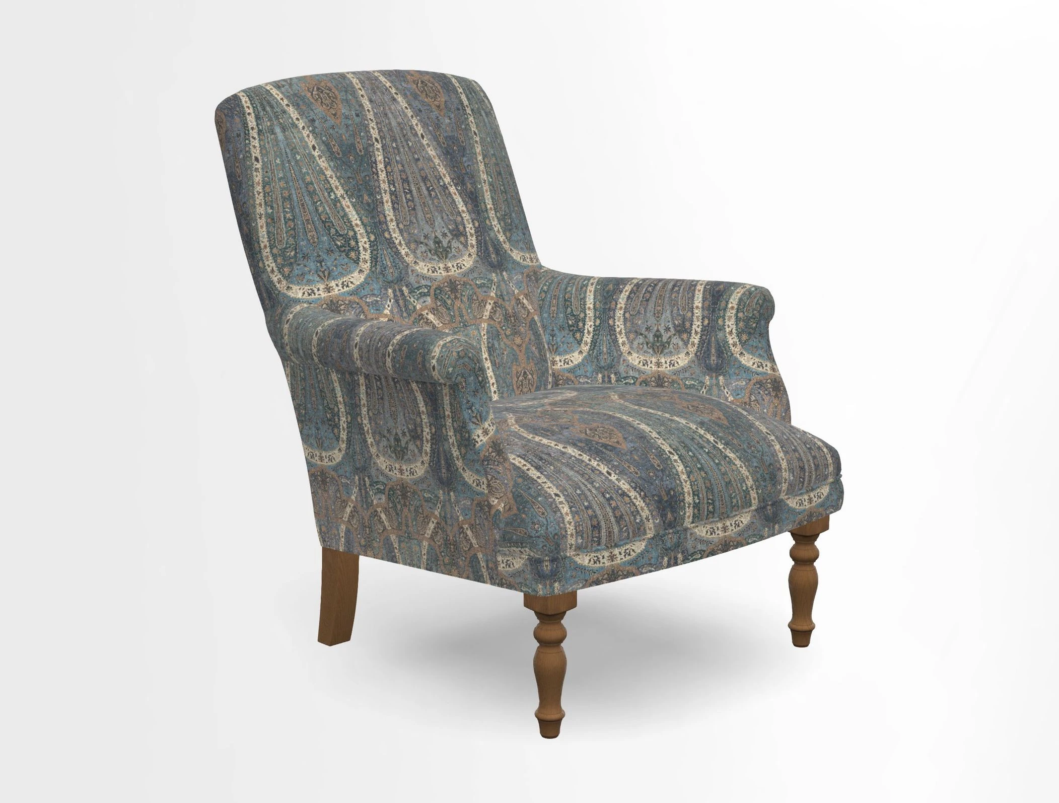 Snape chair in Frond Stripe Small Berry