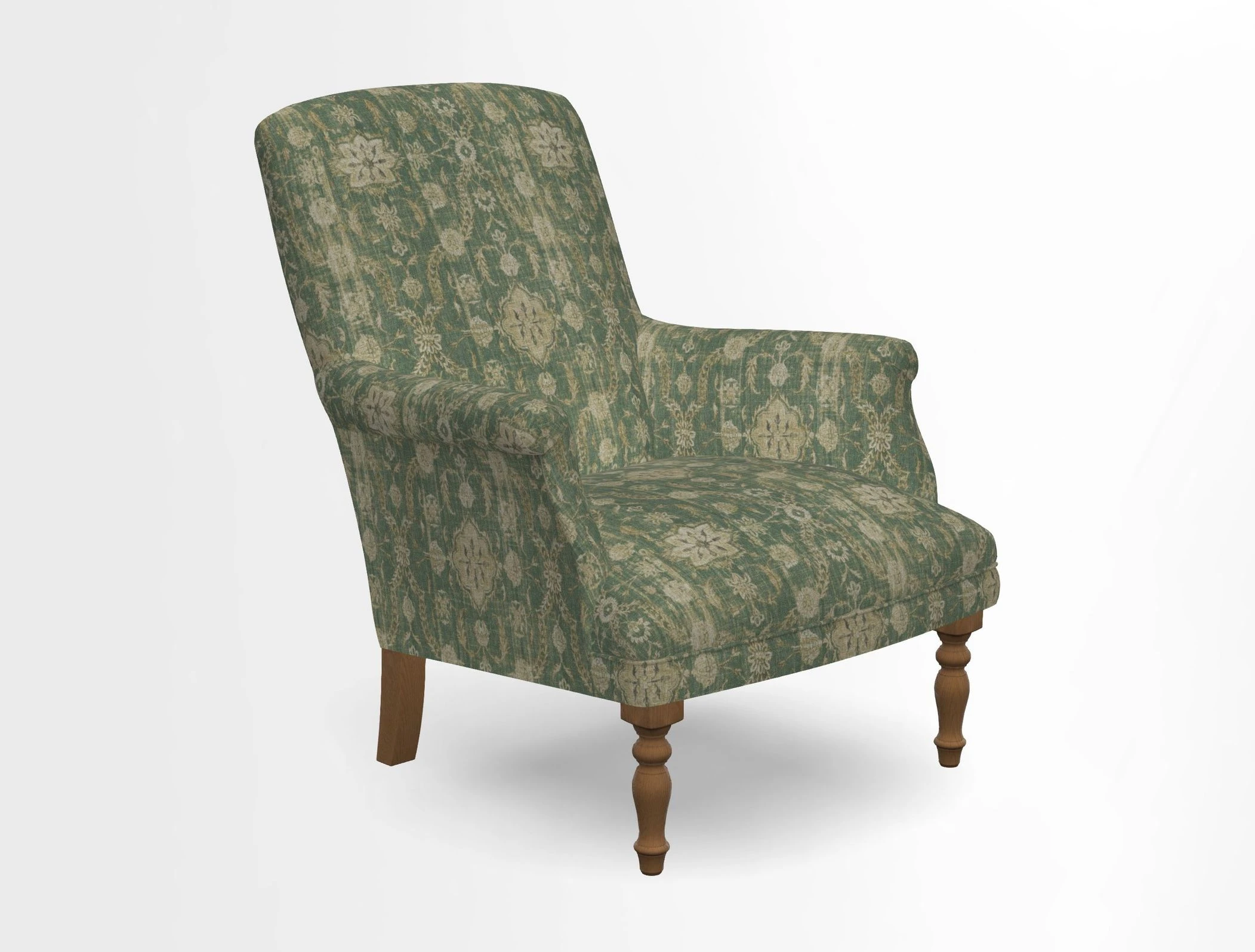 Snape chair in Frond Stripe Small Berry