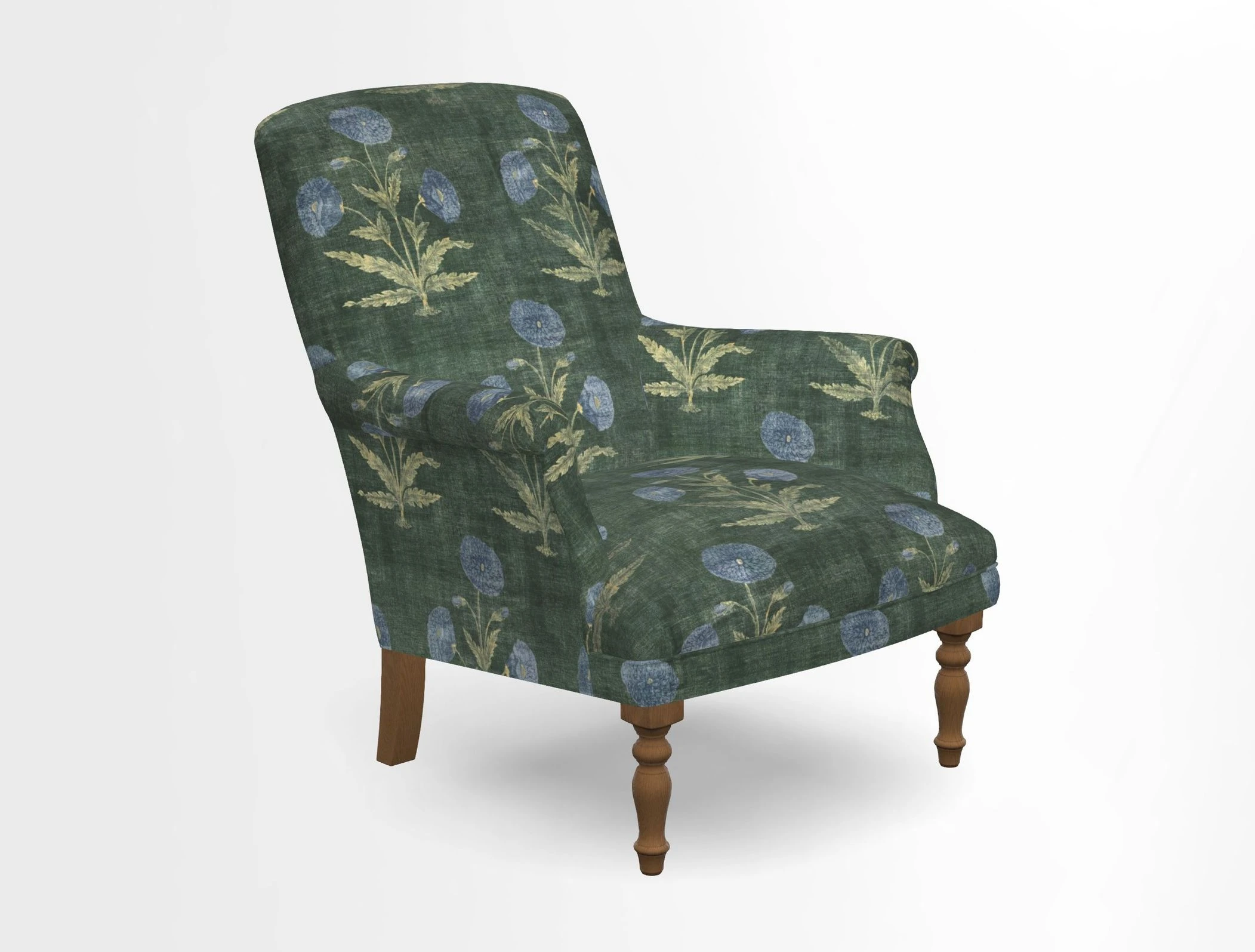 Snape chair in Frond Stripe Small Berry