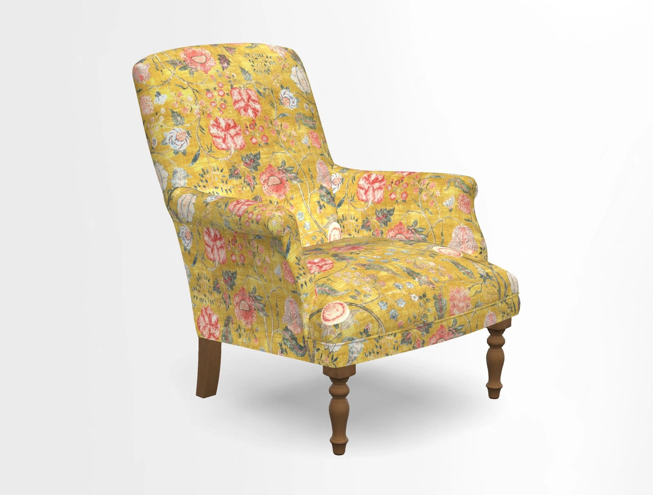 Snape chair in Frond Stripe Small Berry