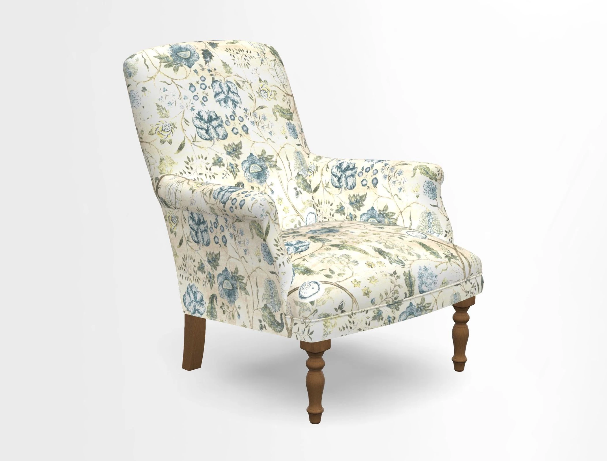 Snape chair in Frond Stripe Small Berry