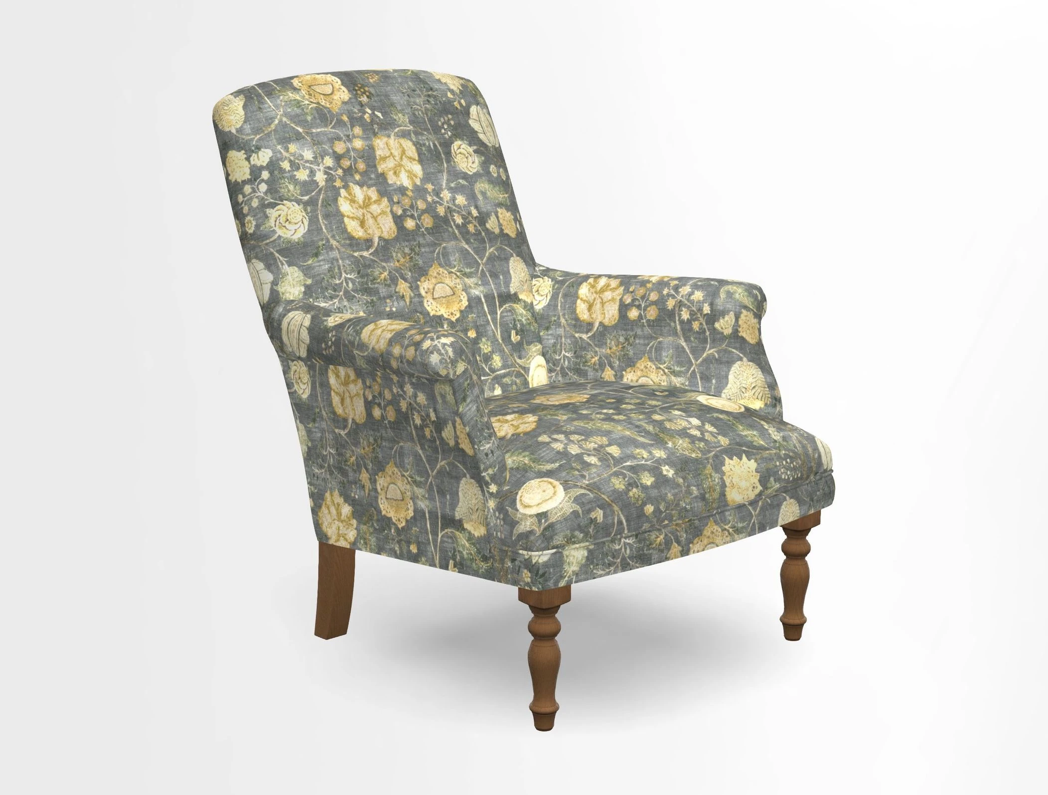 Snape chair in Frond Stripe Small Berry