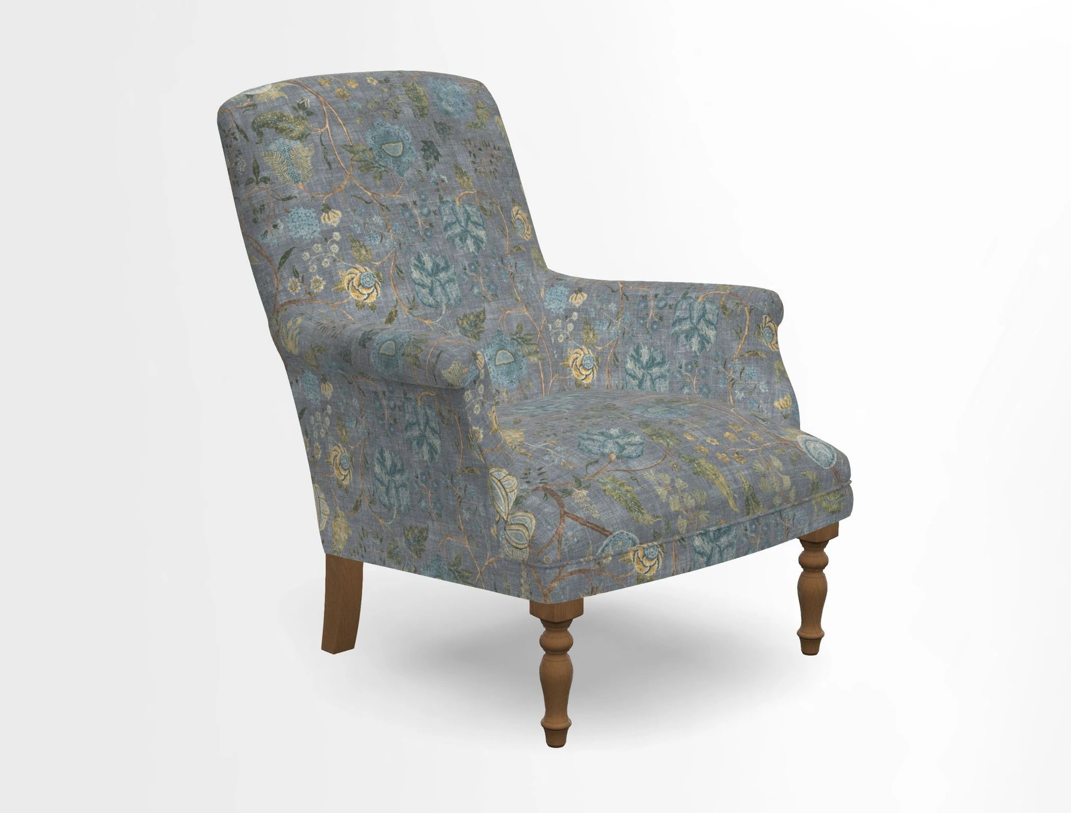 Snape chair in Frond Stripe Small Berry