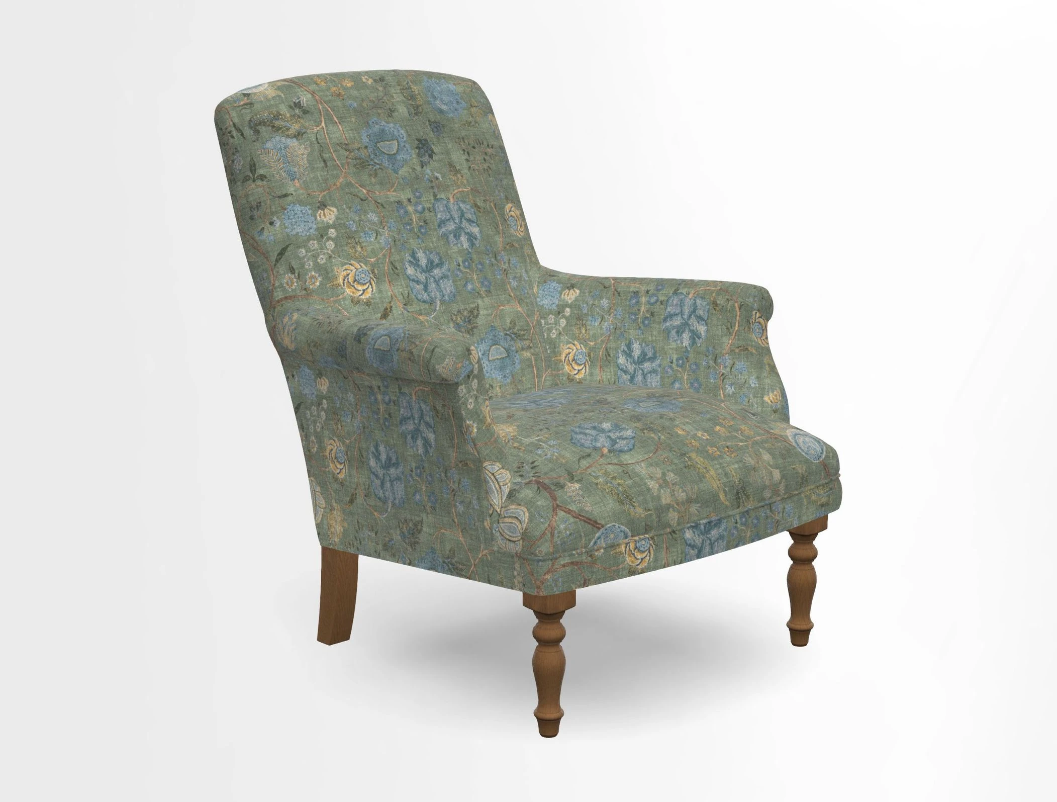 Snape chair in Frond Stripe Small Berry