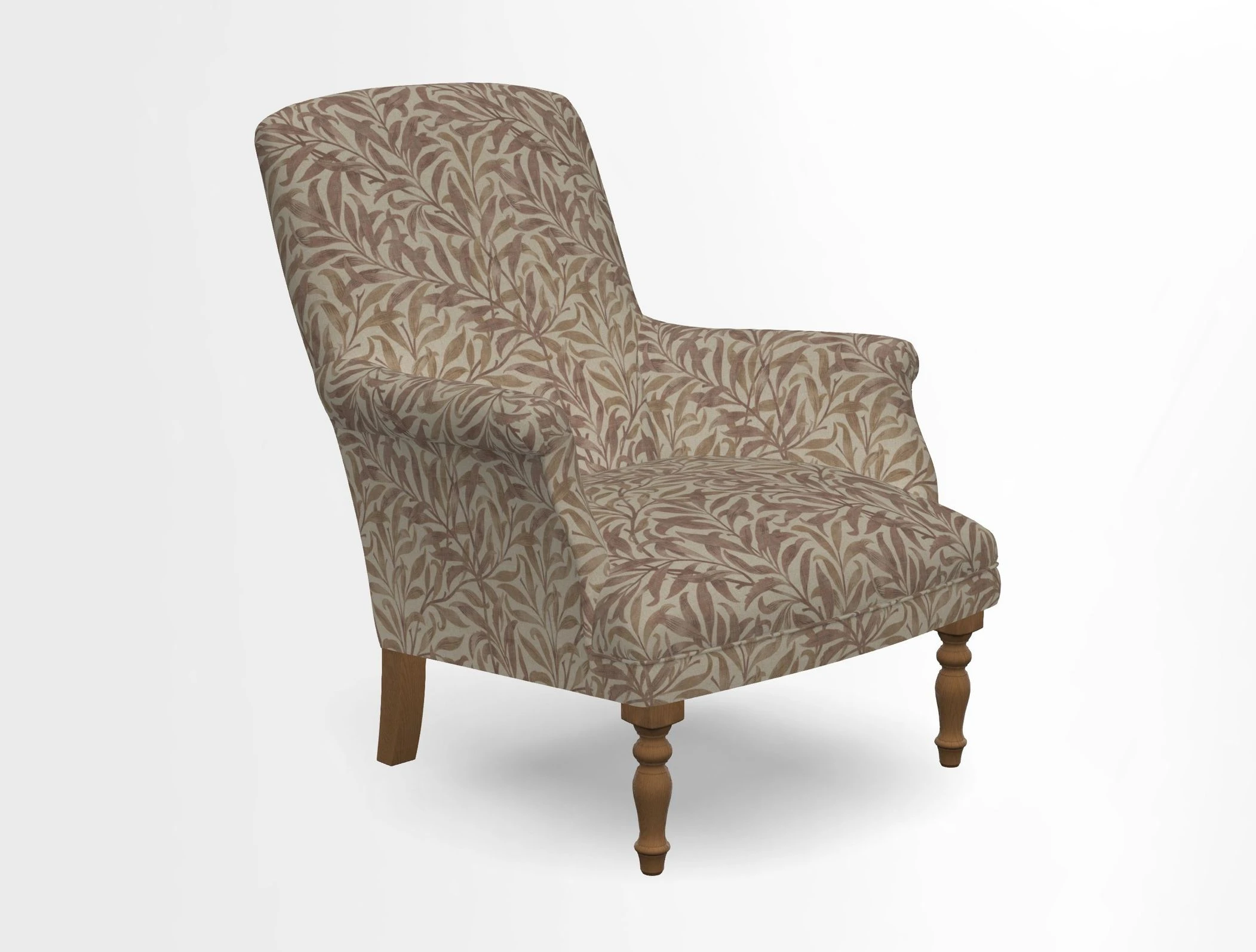 Snape chair in Frond Stripe Small Berry