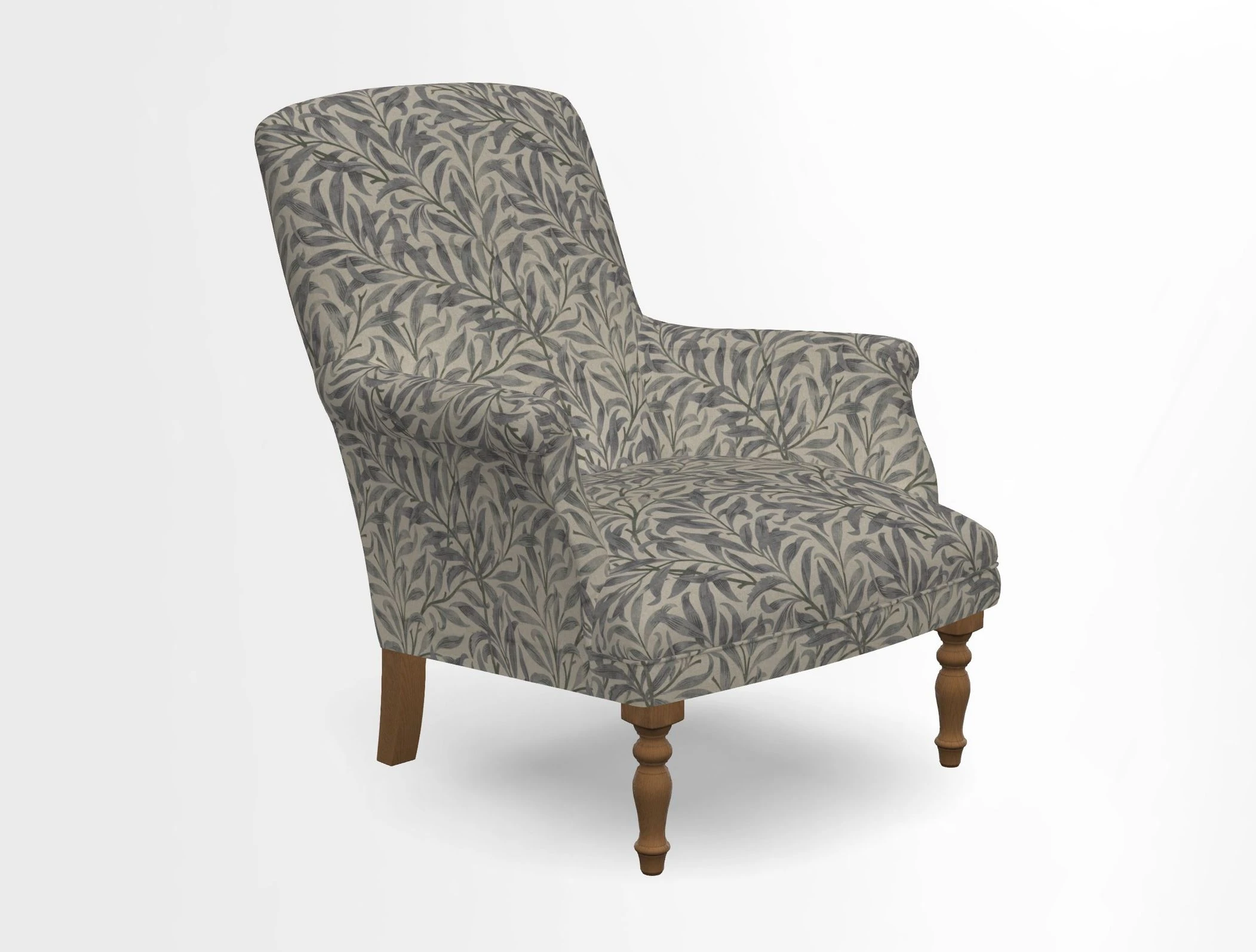 Snape chair in Frond Stripe Small Berry