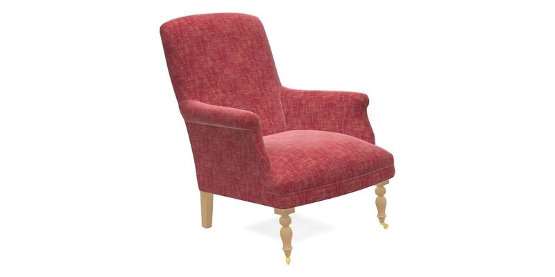 Snape Chair in V&A Threads of India Opulent Velvets Andhra Weave Flame