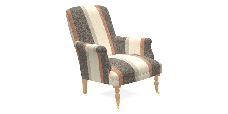 Snape Chair in V&A Threads of India Opulent Velvets Andhra Weave Flame