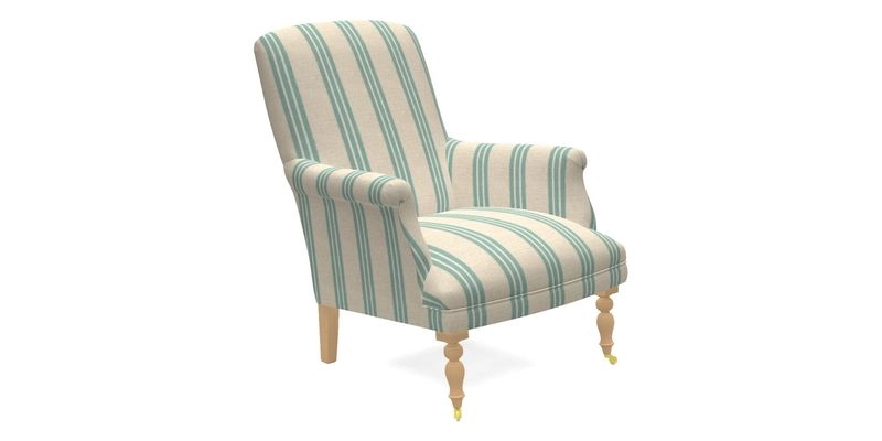 Snape Chair in V&A Threads of India Opulent Velvets Andhra Weave Flame