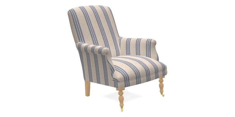 Snape Chair in V&A Threads of India Opulent Velvets Andhra Weave Flame