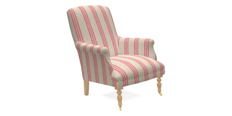 Snape Chair in V&A Threads of India Opulent Velvets Andhra Weave Flame