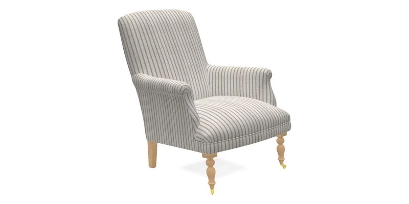 Snape Chair in V&A Threads of India Opulent Velvets Andhra Weave Flame