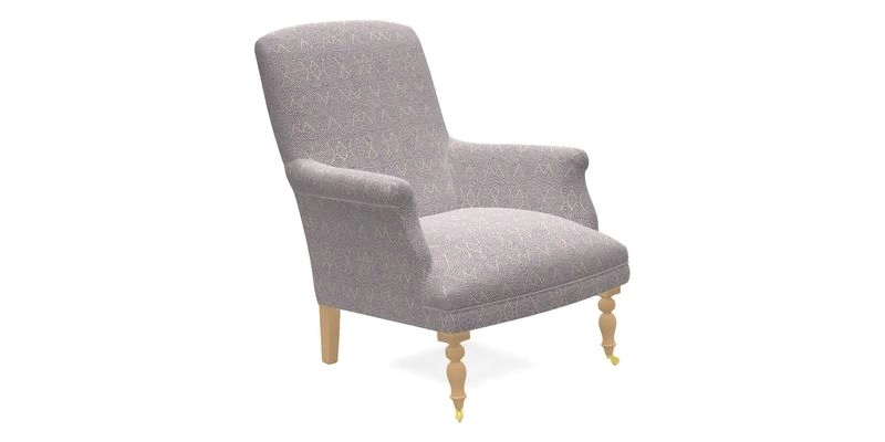 Snape Chair in V&A Threads of India Opulent Velvets Andhra Weave Flame