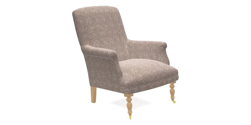 Snape Chair in V&A Threads of India Opulent Velvets Andhra Weave Flame