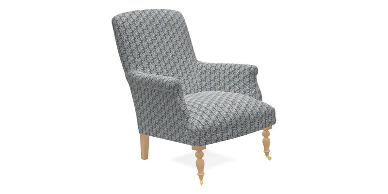 Snape Chair in V&A Threads of India Opulent Velvets Andhra Weave Flame