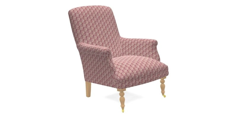 Snape Chair in V&A Threads of India Opulent Velvets Andhra Weave Flame