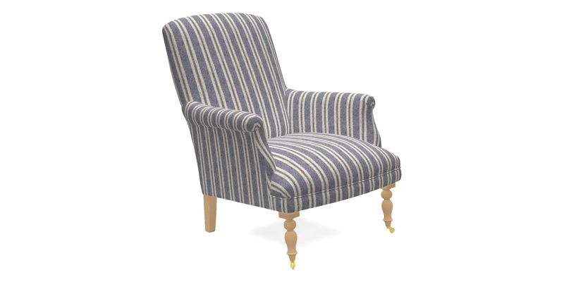 Snape Chair in V&A Threads of India Opulent Velvets Andhra Weave Flame