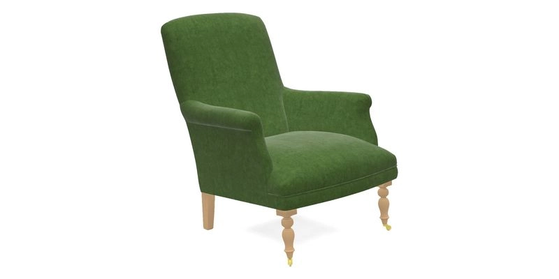 Snape Chair in V&A Threads of India Opulent Velvets Andhra Weave Flame