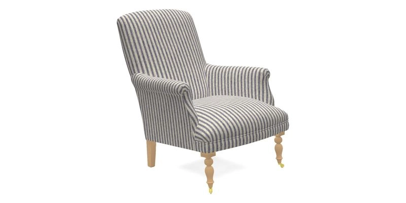 Snape Chair in V&A Threads of India Opulent Velvets Andhra Weave Flame