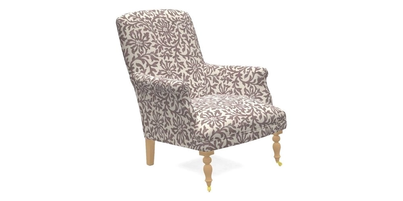 Snape Chair in V&A Threads of India Opulent Velvets Andhra Weave Flame