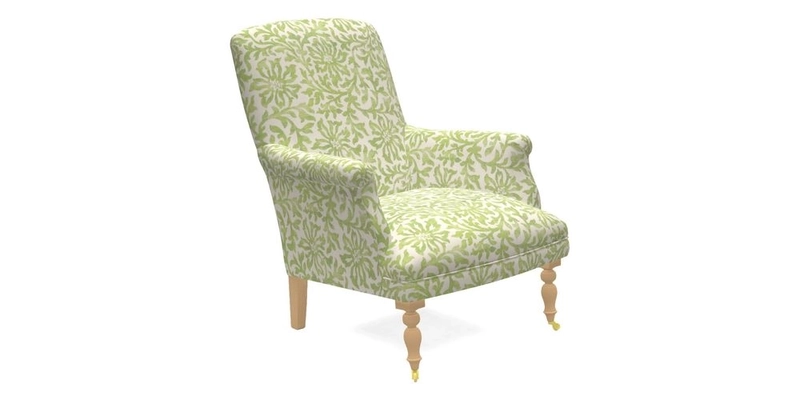 Snape Chair in V&A Threads of India Opulent Velvets Andhra Weave Flame