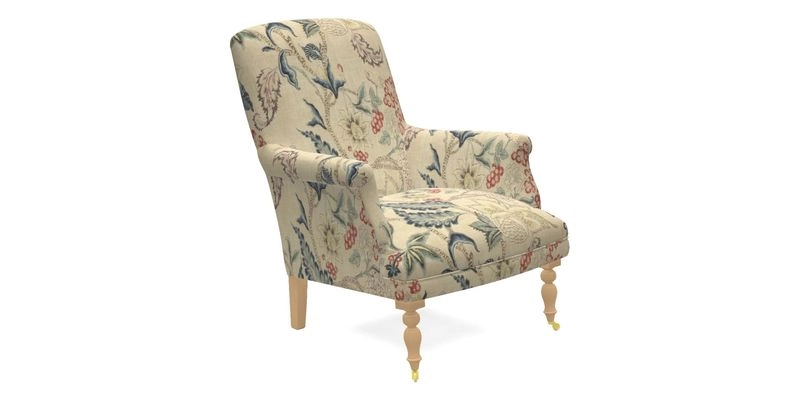 Snape Chair in V&A Threads of India Opulent Velvets Andhra Weave Flame