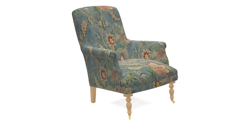 Snape Chair in V&A Threads of India Opulent Velvets Andhra Weave Flame