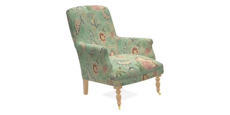 Snape Chair in V&A Threads of India Opulent Velvets Andhra Weave Flame