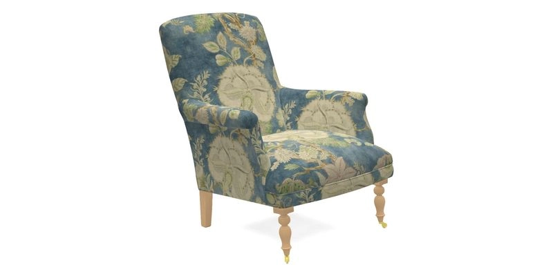 Snape Chair in V&A Threads of India Opulent Velvets Andhra Weave Flame