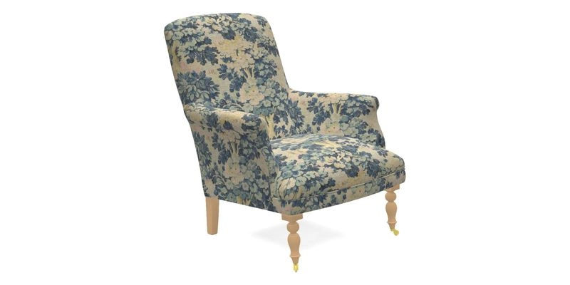 Snape Chair in V&A Threads of India Opulent Velvets Andhra Weave Flame