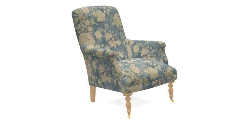 Snape Chair in V&A Threads of India Opulent Velvets Andhra Weave Flame