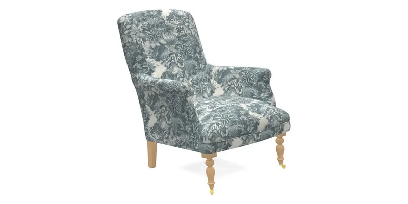 Snape Chair in V&A Threads of India Opulent Velvets Andhra Weave Flame