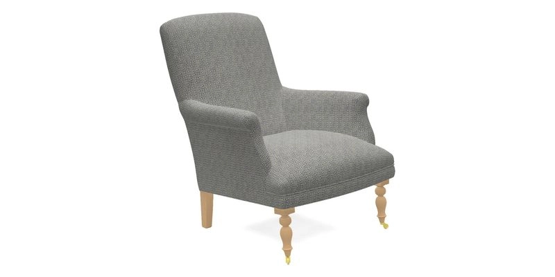 Snape Chair in V&A Threads of India Opulent Velvets Andhra Weave Flame