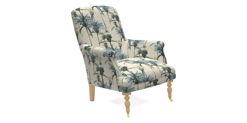 Snape Chair in V&A Threads of India Opulent Velvets Andhra Weave Flame