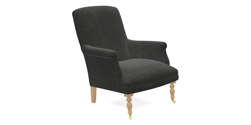 Snape Chair in V&A Threads of India Opulent Velvets Andhra Weave Flame