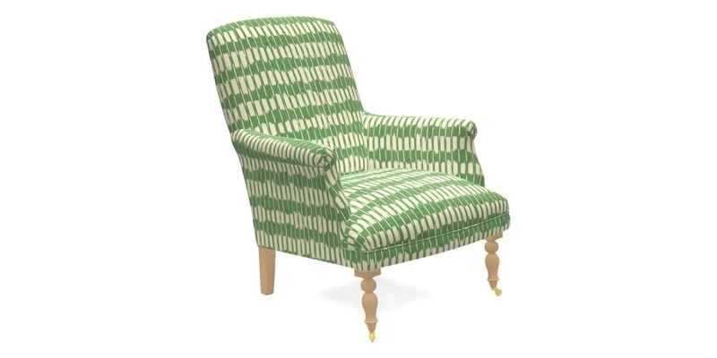 Snape Chair in V&A Threads of India Opulent Velvets Andhra Weave Flame