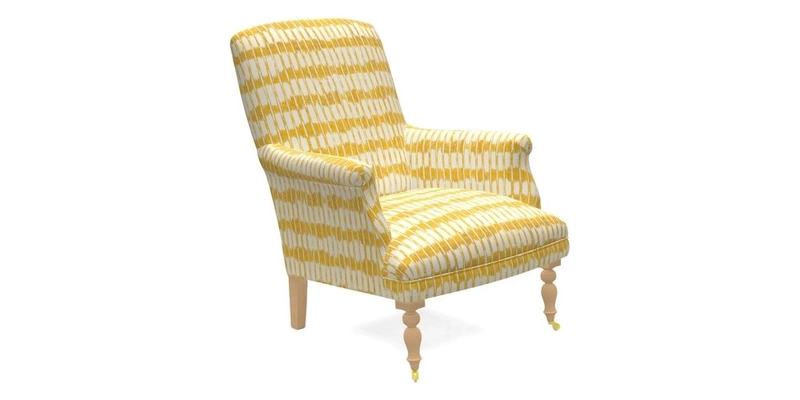 Snape Chair in V&A Threads of India Opulent Velvets Andhra Weave Flame