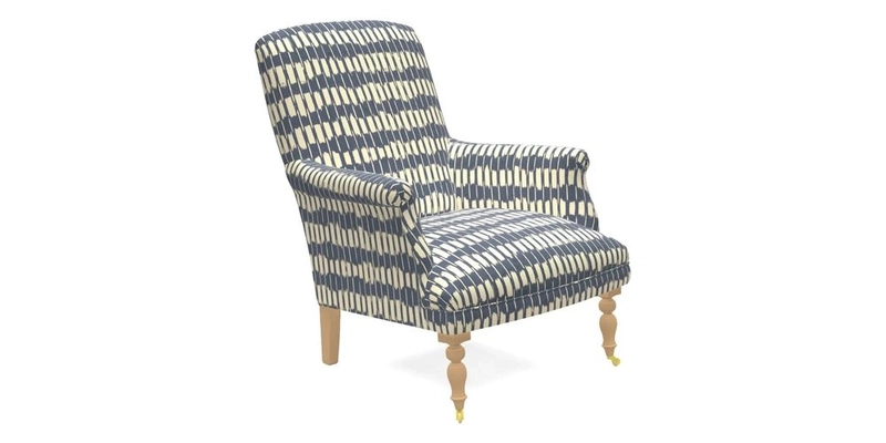 Snape Chair in V&A Threads of India Opulent Velvets Andhra Weave Flame