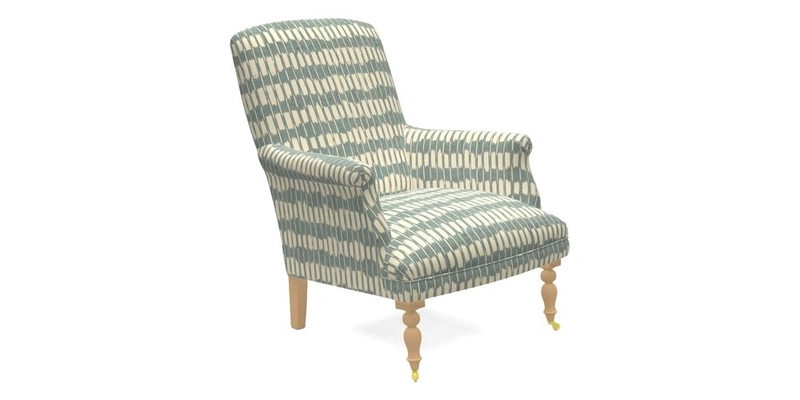 Snape Chair in V&A Threads of India Opulent Velvets Andhra Weave Flame