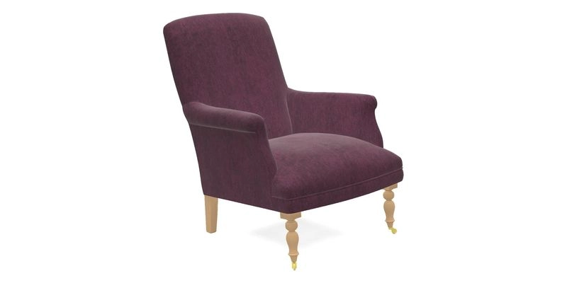 Snape Chair in V&A Threads of India Opulent Velvets Andhra Weave Flame