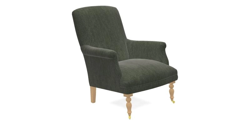 Snape Chair in V&A Threads of India Opulent Velvets Andhra Weave Flame