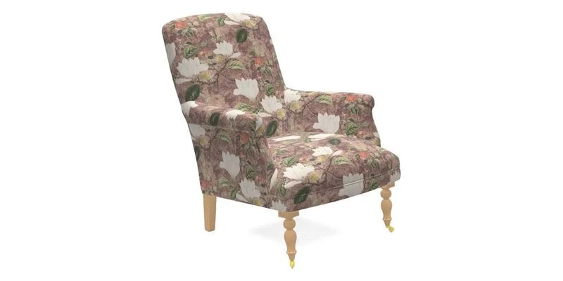 Snape Chair in V&A Threads of India Opulent Velvets Andhra Weave Flame