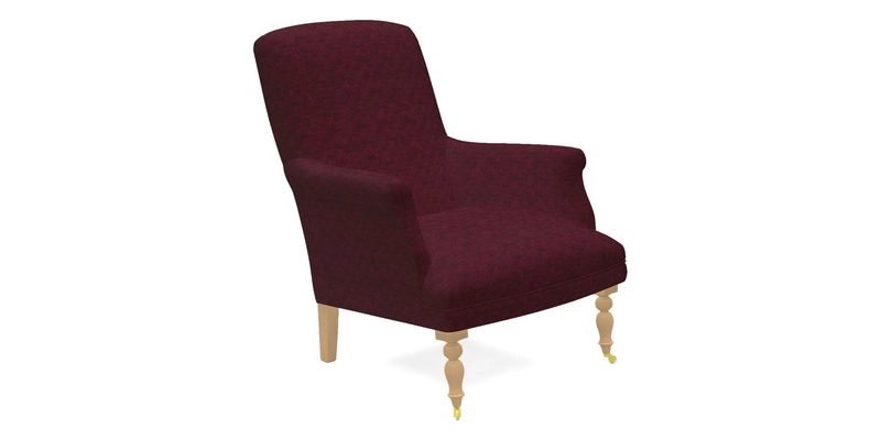 Snape Chair in V&A Threads of India Opulent Velvets Andhra Weave Flame