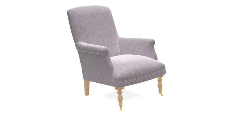 Snape Chair in V&A Threads of India Opulent Velvets Andhra Weave Flame