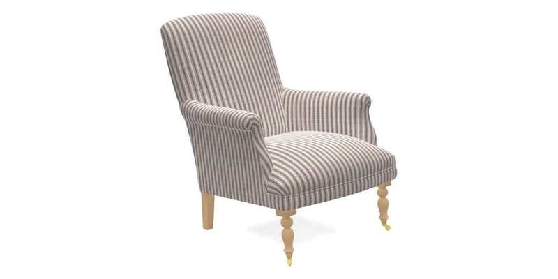 Snape Chair in V&A Threads of India Opulent Velvets Andhra Weave Flame