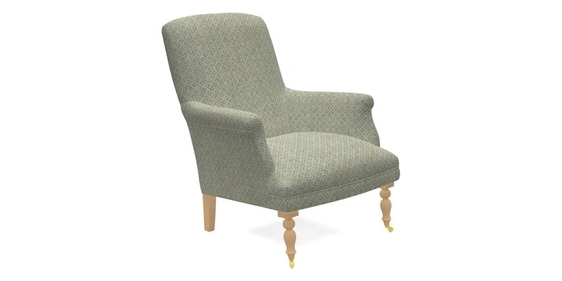 Snape Chair in V&A Threads of India Opulent Velvets Andhra Weave Flame